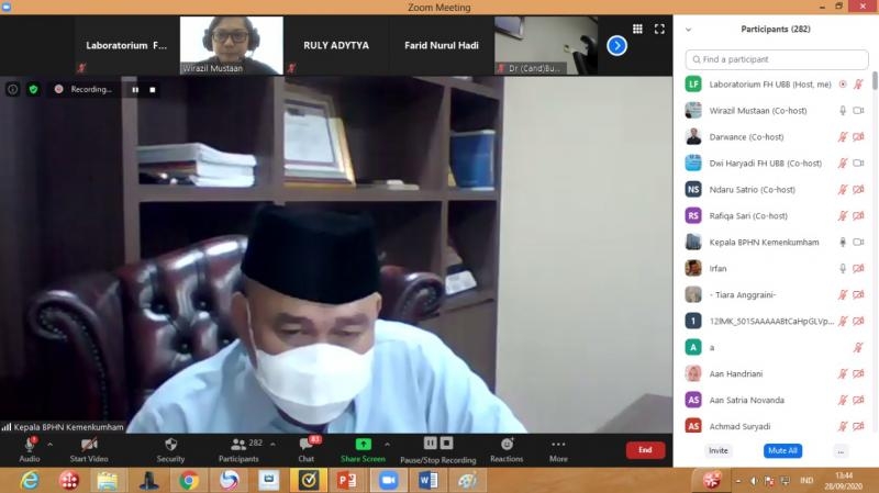 Dua Profesor Bahas RUU Hukum Acara Perdata di Cerudik Hukum FH UBB